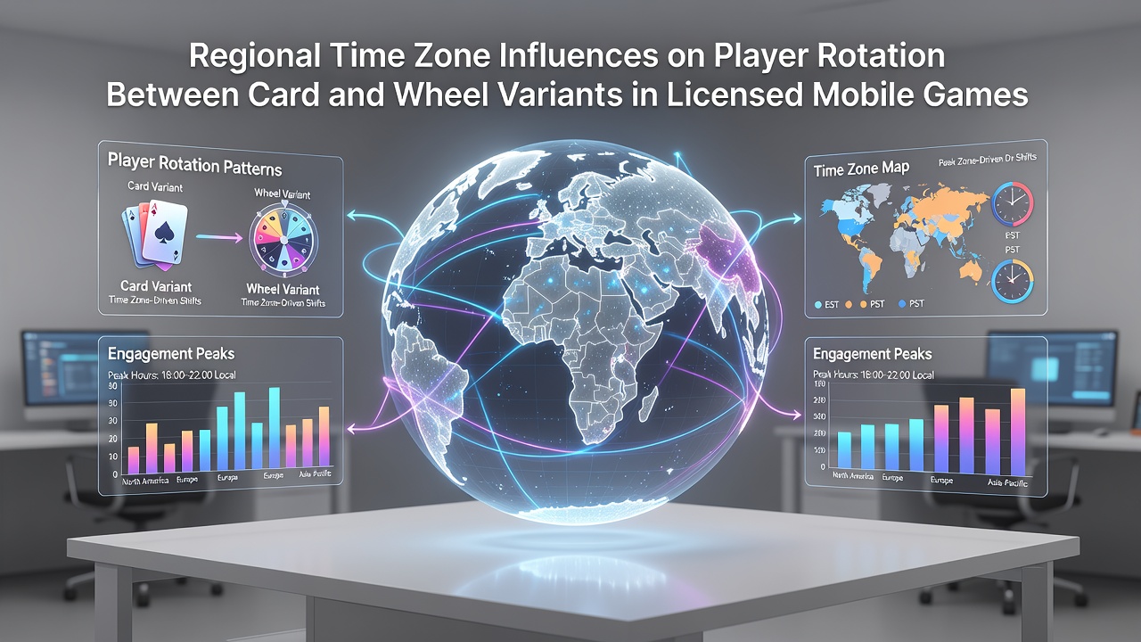 Analytics dashboard displaying player rotation metrics across global time zones